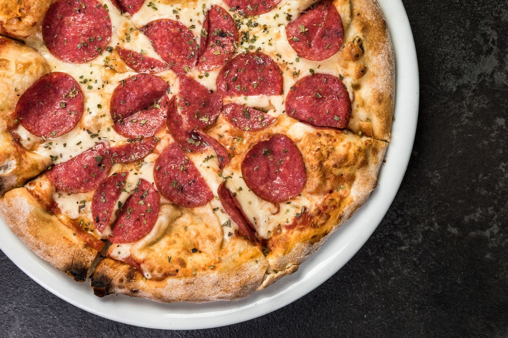 Salami Pizza - According to delicious Italian recipe